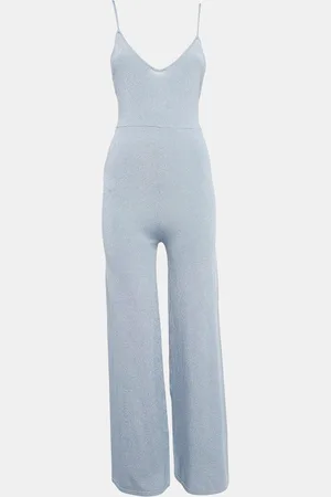 superdown Lurex Knit Strappy Jumpsuit M