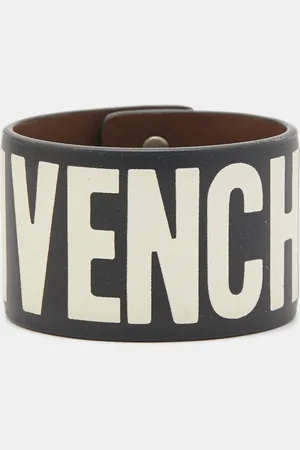 Givenchy Leather Logo Print Bracelet S