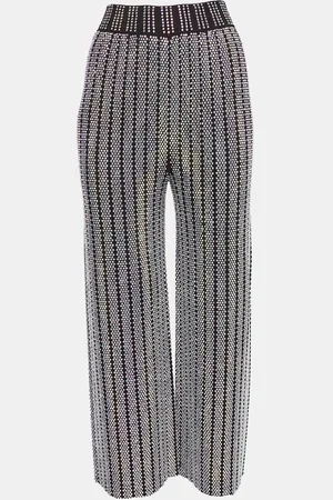 Gucci Stretch Knit Rhinestones Detail Pants S