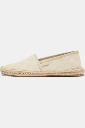 Gucci Canvas GG Espadrille Flats 40.5