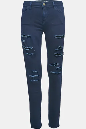 Moschino Ripped Denim Skinny Jeans M Waist 29"