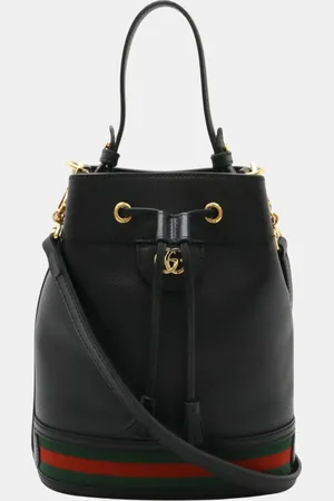 Gucci Leather Ophidia Small Bucket Bag