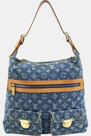 LOUIS VUITTON Monogram Denim Baggy GM Gold bag