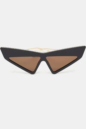 Gucci GG0430S Crystals Embellished Geometric Sunglasses