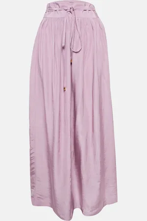 Roberto Cavalli Crepe Gathered Maxi Skirt M
