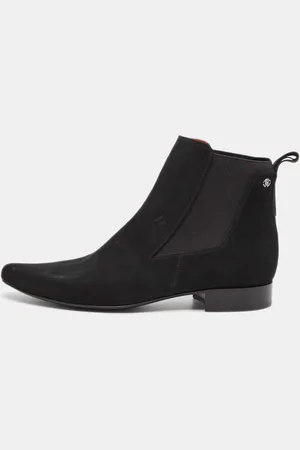 Roberto Cavalli Suede Ankle Length Boots Size 42