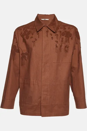 VALENTINO Cotton Bead Embellished Blouson Jacket S