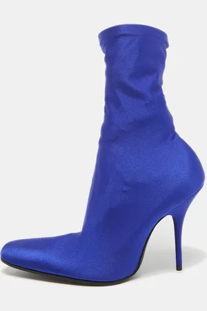 Balenciaga Stretch Fabric Ankle Length Boots Size 38.5