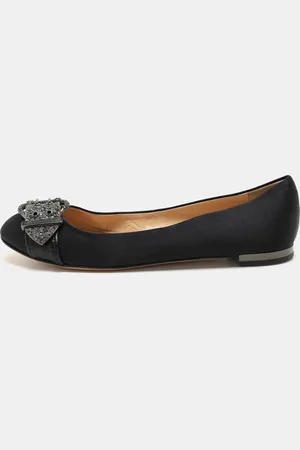 Giuseppe Zanotti Satin Embellished Ballet Flats Size 39