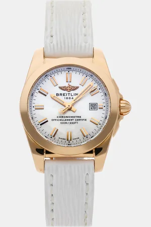 Breitling Shell 18k Rose Gold Galactic H7234812/A791 Quartz Women