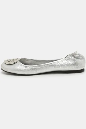 Tory Burch Leather Minnie Ballet Flats 37.5