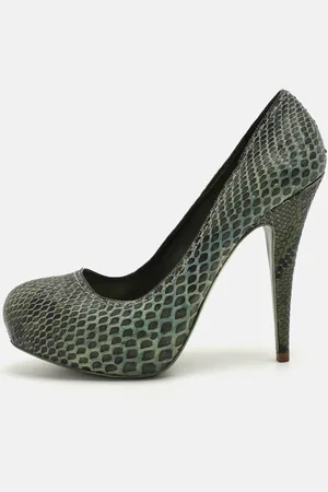 Miu Miu Python Platform Pumps Size 37.5