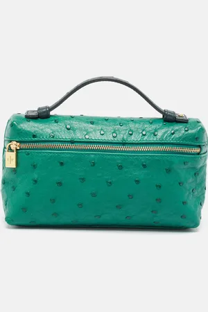 Loro Piana Ostrich Leather L19 Clutch