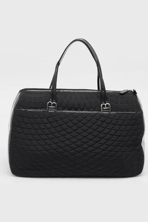 Bally Quilted Nylon and Leather Duffel Bag