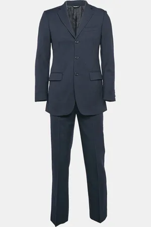 Dolce & Gabbana Pinstripe Wool Single Breasted Pants Suit XS