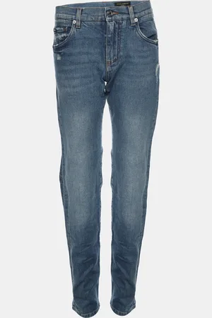 Dolce & Gabbana Dolce and Gabbana Faded Denim "New Vintage Denim" Skinny Ripped Jeans XS