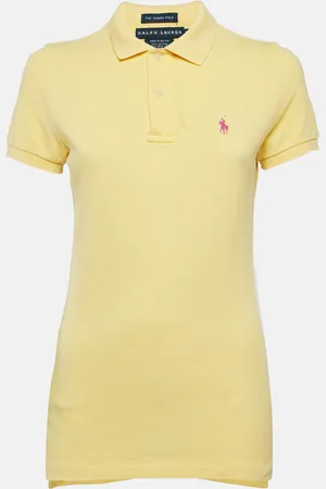 Ralph Lauren Logo Embroidered Cotton Skinny Polo T-Shirt M