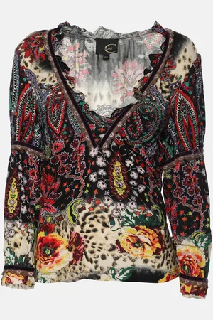 Roberto Cavalli Viscose Blend Top L