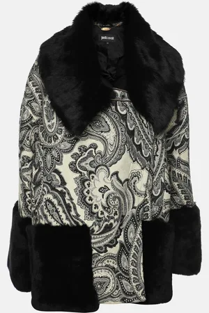 Roberto Cavalli /Black Wool Blend Jacket S