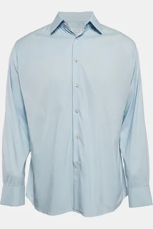 Prada Light Stretch Cotton Button Front Shirt M