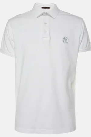 Roberto Cavalli Cotton Logo Embroidered T-Shirt L