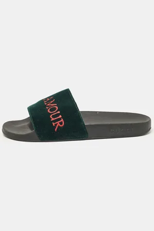 Gucci Velvet Embroidered L