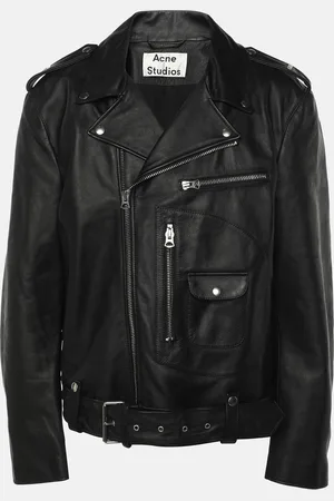 Acne Studios Leather Biker Jacket XXL