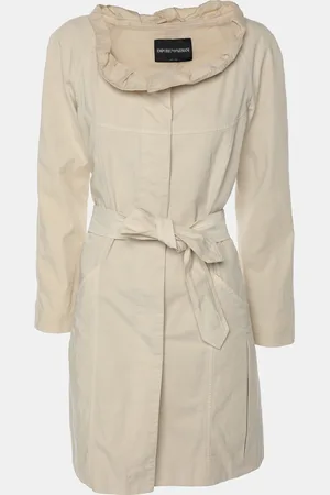 Giorgio Armani Cotton Belted Coat S