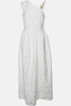 Roberto Cavalli Floral Embroidered Sleeveless Maxi Dress L