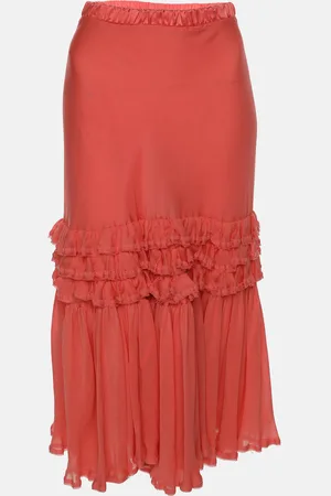 Roberto Cavalli Silk Maxi Skirt S