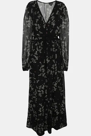 Roberto Cavalli Combat Eagle Printed Viscose Maxi Dress M