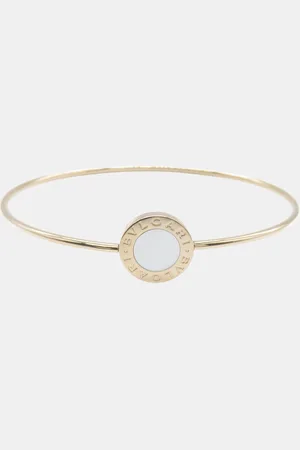 Bvlgari 18k Gold Gold Shell Bracelet White Metal
