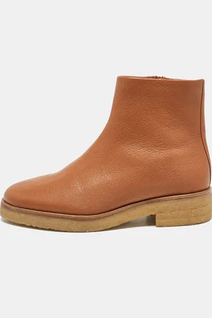 The Row Leather Boris Ankle Length Boots Size 40