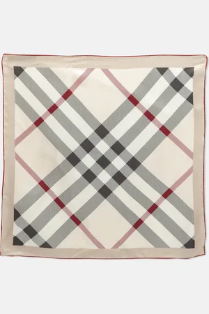 Burberry Nova Check Print Silk Square Scarf