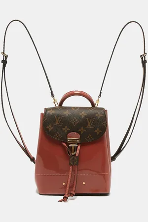 LOUIS VUITTON Vieux Rose Monogram Canvas and Patent Leather Hot Springs Backpack