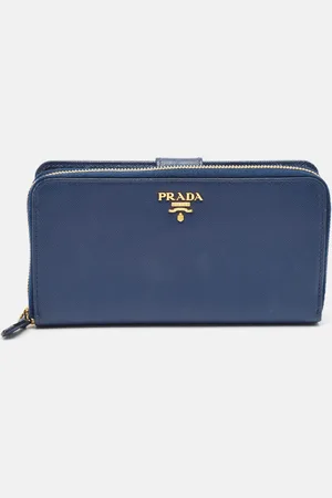 Prada Saffino Lux Leather French Continental Wallet