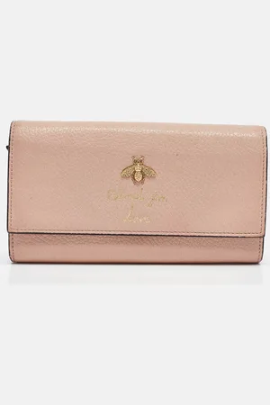 Gucci Leather Blind for Love Flap Continental Wallet