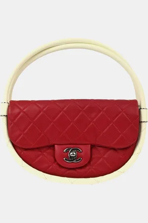 CHANEL Lambskin Hula Hoop Handbag