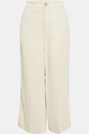 Gucci Crepe Contrast Tape Detail Trousers L