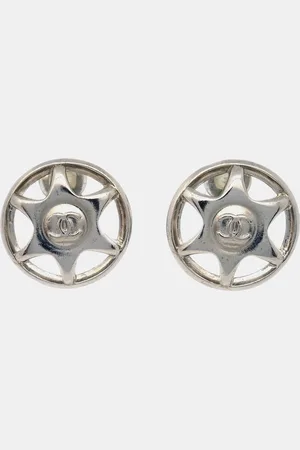CHANEL Button Clip-On 97A Earrings
