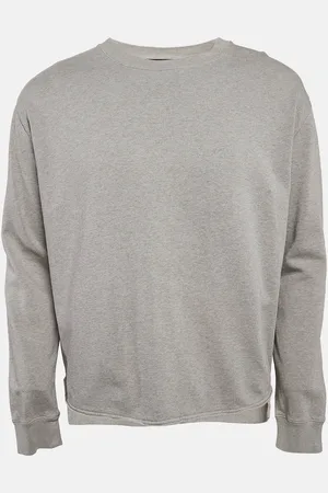 AllSaints Cotton Knit Raw Edge Crew Neck Sweatshirt M