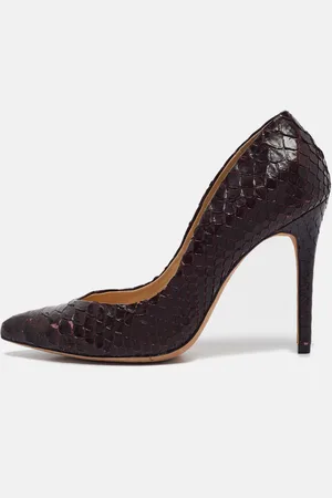 ALEXANDRE BIRMAN Dark Python Pointed Toe Pumps Size 40