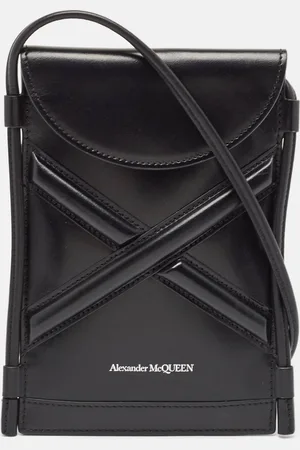 Alexander McQueen Leather Micro The Curve Crossbody Bag