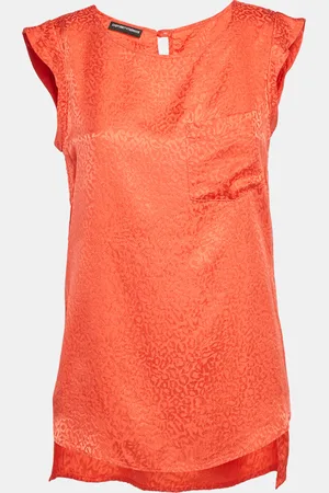 Emporio Armani Dobby Silk Sleeveless Top S