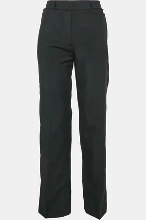Burberry Wool Blend Straight Leg Trousers S