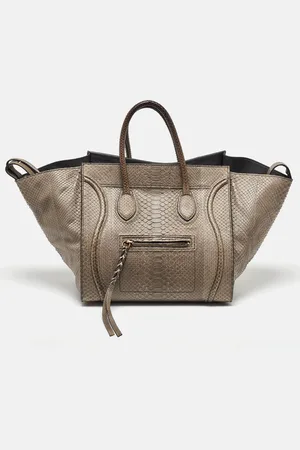 Céline Python Medium Phantom Luggage Tote