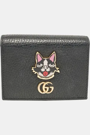 Gucci Leather GG Marmont Bosco Card Case