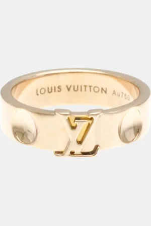 LOUIS VUITTON 18k Gold Berg Empreinte Band Ring