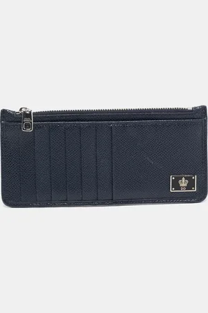 Dolce & Gabbana Leather Vertical Zip Card Case