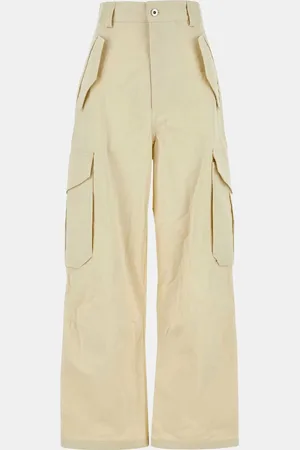 Bottega Veneta Sand Cotton Blend Cargo Pant IT 38
